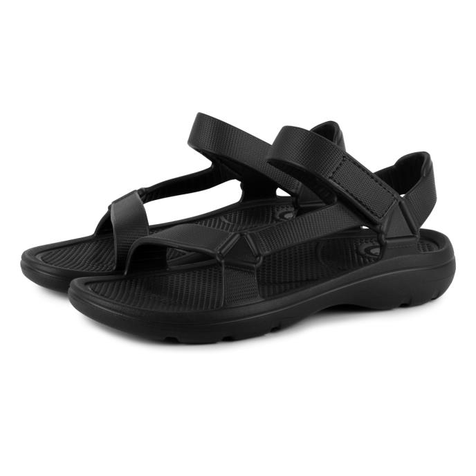 totes® SOLBOUNCE Mens Velcro Sport Sandal Black